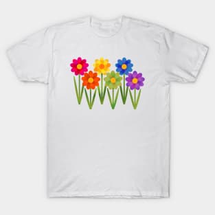 Rainbow Daisies T-Shirt